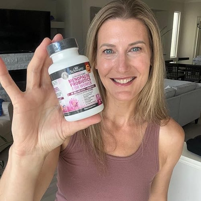 BIOSCHWARTZ MENOPAUSE PROBIOTICS 40 BILLION CFU FOR WOMEN SUPPORTS HOT FLASHES, MOOD BALANCE 30 CAPSULES