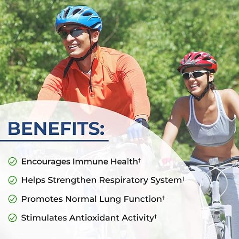 BIOSCHWARTZ LUNG SUPPORT SUPPLEMENT WITH QUERCETIN, VITAMIN D CORDYCEPS RESPIRATORY HEALTH, 60 CAPS