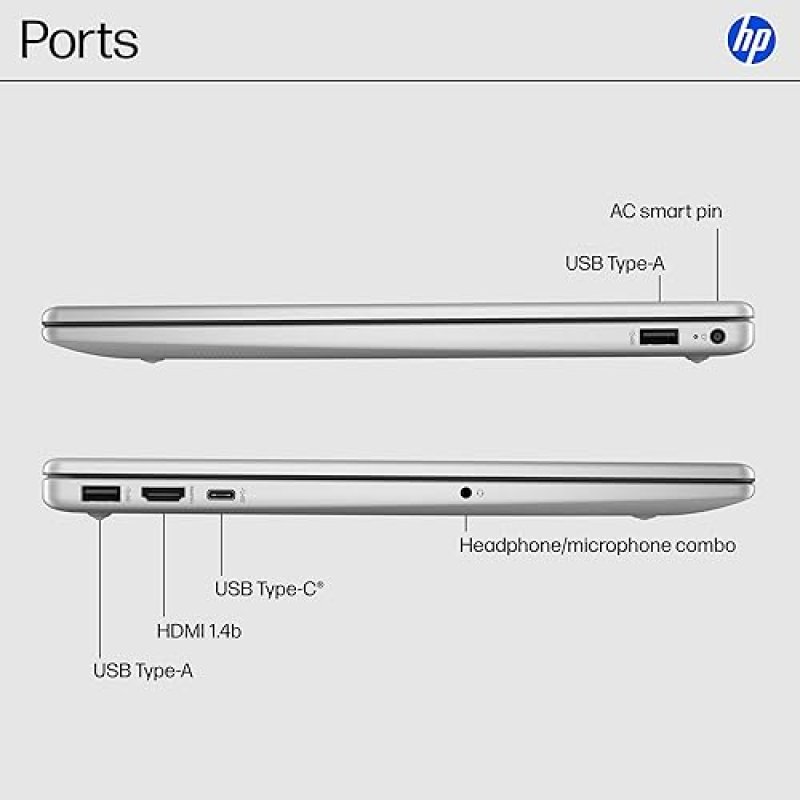 HP 15.6 LAPTOP AMD RYZEN 3 7320U, 8GB RAM, 128GB SSD, HD TOUCHSCREEN, WINDOWS 11