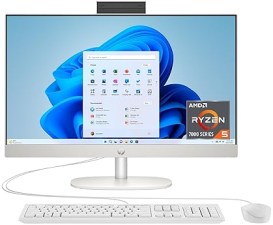 HP 24 ALL-IN-ONE DESKTOP PC, RYZEN 5 7520U, 8GB RAM, 256GB SSD, RADEON GRAPHICS, WIN 11