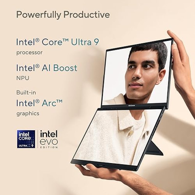 ASUS ZENBOOK DUO UX8406CA-PS99T LAPTOP - DUAL 14 OLED 3K 120HZ, INTEL CORE ULTRA 9, 32GB RAM, 1TB SS