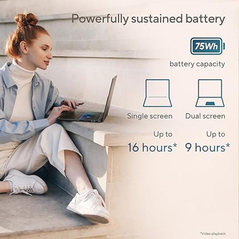 ASUS ZENBOOK DUO UX8406CA-PS99T LAPTOP - DUAL 14 OLED 3K 120HZ, INTEL CORE ULTRA 9, 32GB RAM, 1TB SS