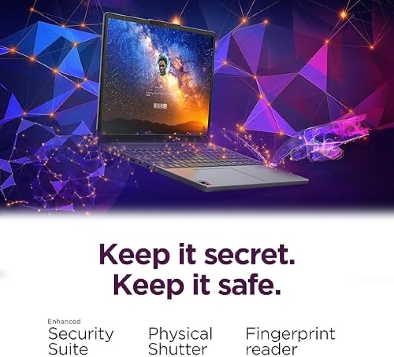 LENOVO IDEAPAD SLIM 3X 15.3 WUXGA LAPTOP, 16GB RAM, 512GB SSD, SNAPDRAGON, LUNA GREY