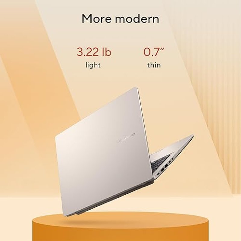 ASUS VIVOBOOK 14 LAPTOP RYZEN 7 350, 16GB RAM, 512GB SSD, AMD RADEON, PLATINUM GOLD