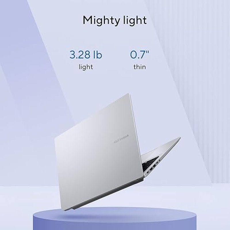 ASUS VIVOBOOK 14 WUXGA LAPTOP, SNAPDRAGON CPU, 16GB RAM, 512GB SSD, WINDOWS 11, SILVER