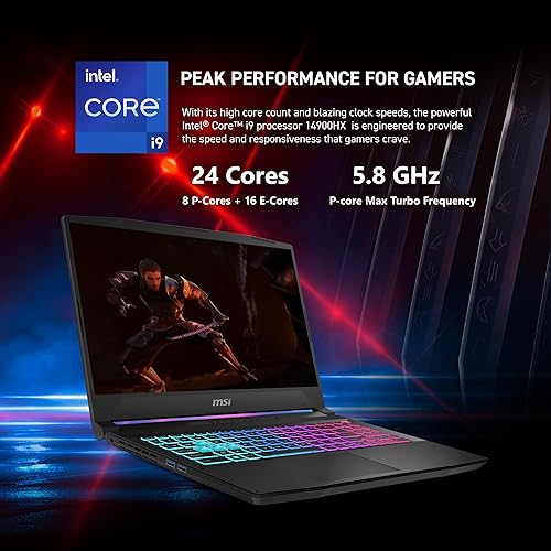 MSI KATANA 15 HX 15.6 QHD GAMING LAPTOP I9-14900HX RTX 5070 32GB DDR5 1TB SSD WIN 11