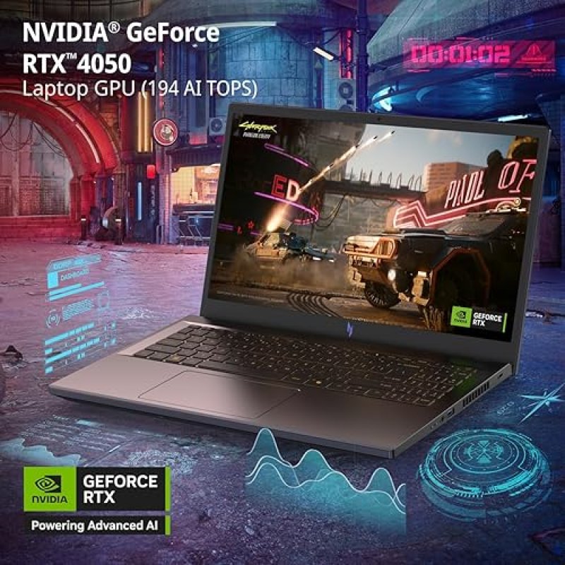 ACER NITRO V 15.6 FHD 165HZ GAMING LAPTOP INTEL I5-13420H RTX 4050 8GB DDR5 512GB SSD