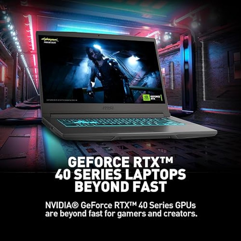 MSI THIN 15.6 FHD 144HZ GAMING LAPTOP INTEL I7-13620H RTX 4050 16GB 512GB SSD WIN 11 BLACK