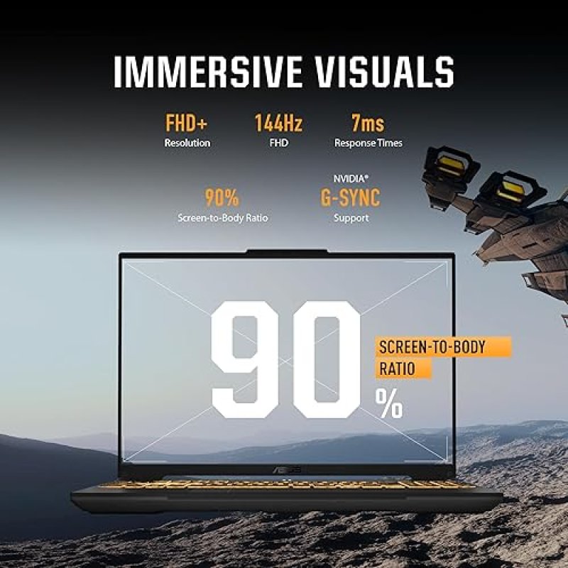 ASUS TUF GAMING F16 2024 LAPTOP, 16 FHD 144HZ, INTEL CORE I5-12490H, RTX 4050, 8GB RAM, 512GB SSD