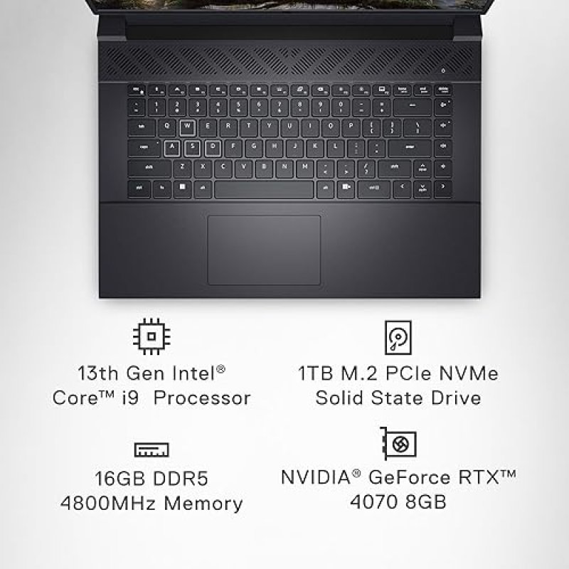 DELL G16 7630 GAMING LAPTOP 16 QHD 240HZ I9-13900HX RTX 4070 16GB RAM 1TB SSD WIN11