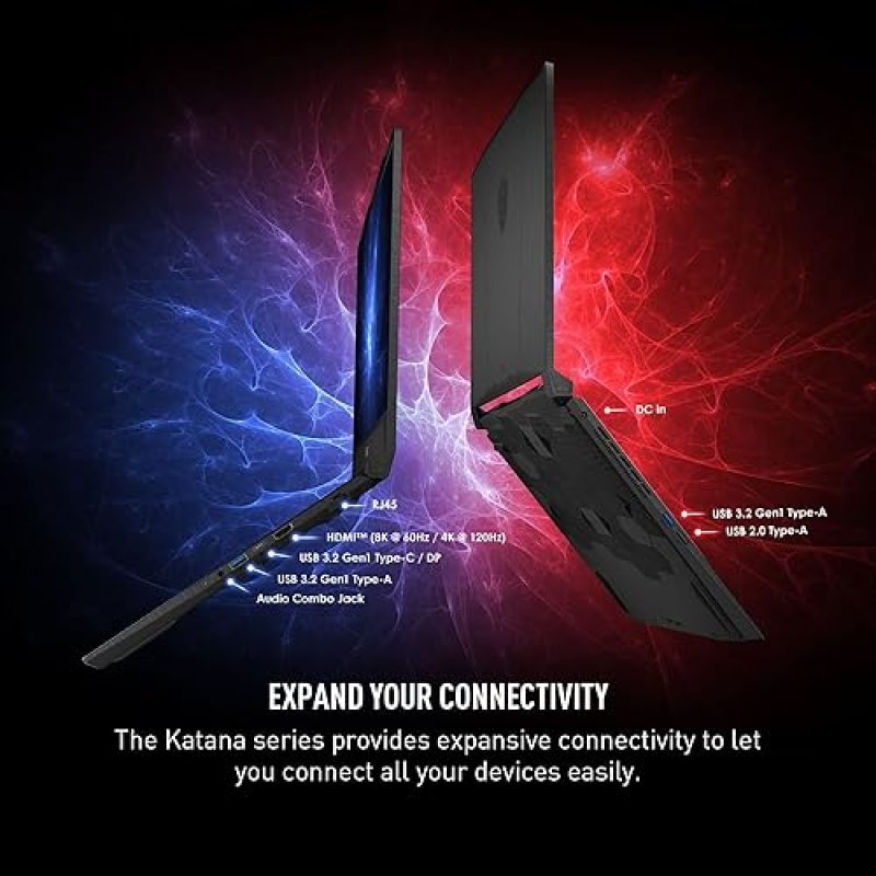 MSI KATANA 15.6 QHD 165HZ GAMING LAPTOP INTEL I7-13620H RTX 4070 16GB DDR5 1TB SSD WIN 11