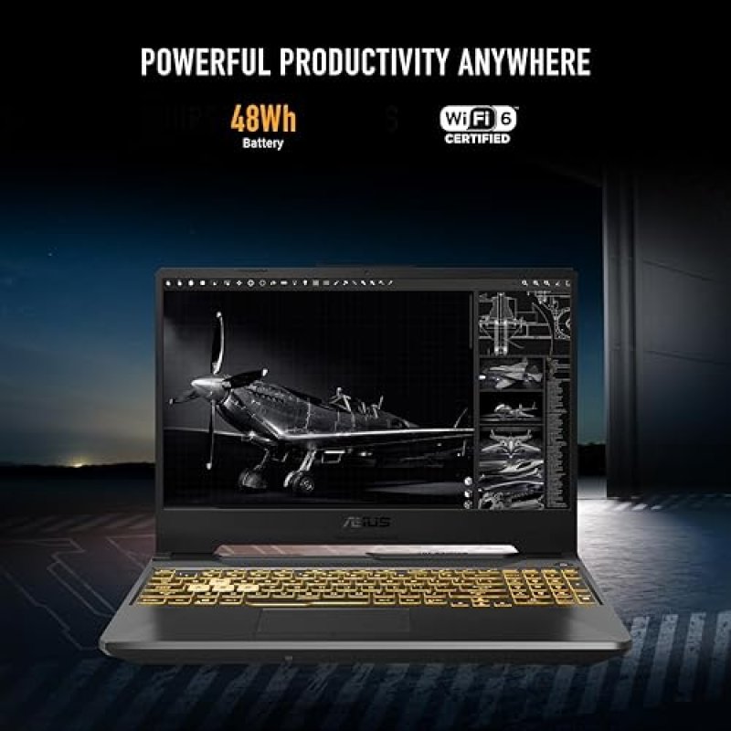 ASUS TUF GAMING A15 LAPTOP 15.6 FHD 144HZ, RTX 3050, RYZEN 5 7535HS, 8GB DDR5, 512GB SSD