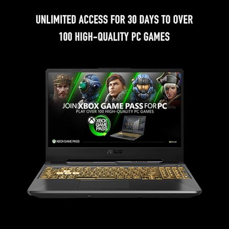 ASUS TUF GAMING A15 LAPTOP 15.6 FHD 144HZ, RTX 3050, RYZEN 5 7535HS, 8GB DDR5, 512GB SSD