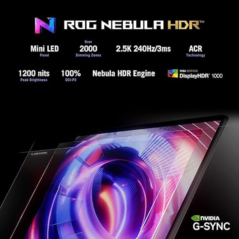 ASUS ROG STRIX SCAR 18 2025 GAMING LAPTOP 18 2.5K 240HZ RTX 5090, CORE ULTRA 9, 32GB RAM