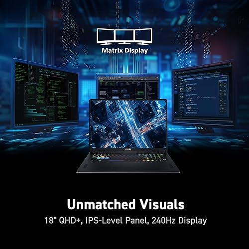 MSI VECTOR A18 HX 18 QHD 240HZ GAMING LAPTOP RYZEN 9-9955HX RTX 5080 32GB 1TB SSD WIN 11