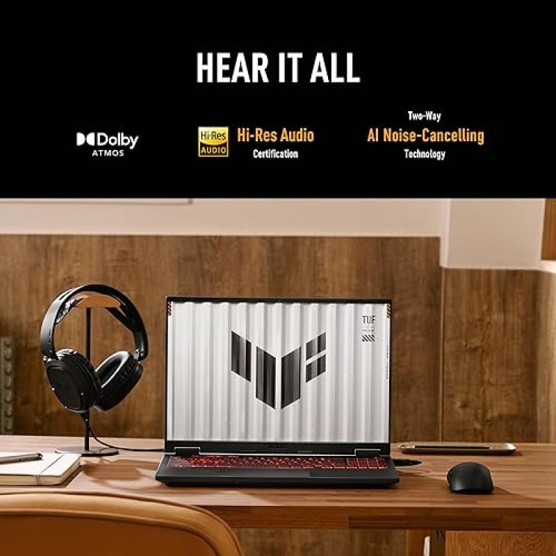 ASUS TUF GAMING A16 2025 LAPTOP, 16 165HZ, AMD RYZEN 9 HX 370, RTX 4070, 32GB RAM, 1TB SSD