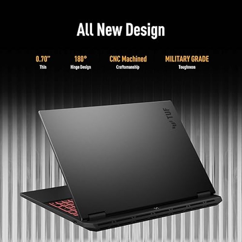 ASUS TUF GAMING A16 2025 LAPTOP, 16 165HZ, AMD RYZEN 9 HX 370, RTX 4070, 32GB RAM, 1TB SSD