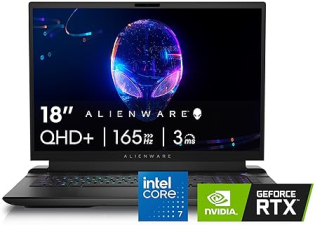 ALIENWARE M18 GAMING LAPTOP 18 QHD 165HZ, I7-14700HX, 16GB DDR5, RTX 4070 1TB SSD, WIN11
