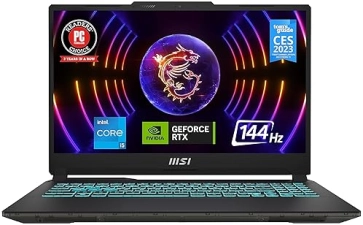 MSI CYBORG 15 GAMING LAPTOP INTEL I5-12450H RTX 2050 15.6 FHD 144HZ 16GB DDR5 512GB SSD