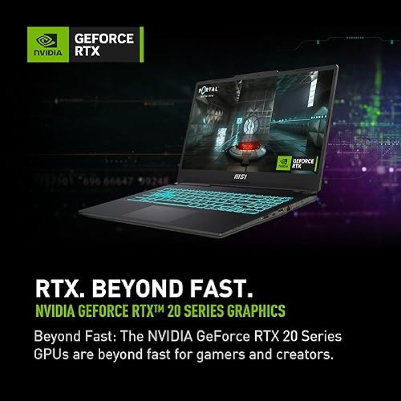 MSI CYBORG 15 GAMING LAPTOP INTEL I5-12450H RTX 2050 15.6 FHD 144HZ 16GB DDR5 512GB SSD