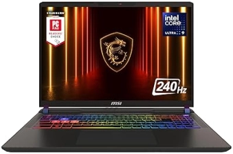 MSI VECTOR 16 HX 16 QHD 240HZ GAMING LAPTOP INTEL CORE I9-12975HX RTX 4070TI 16GB 1TB SSD