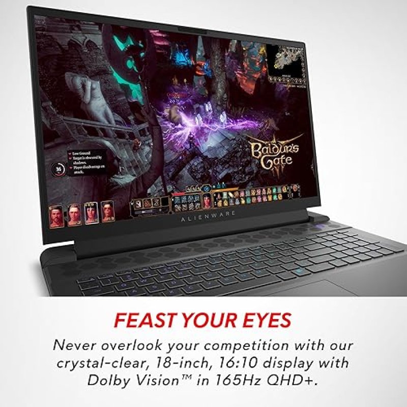 ALIENWARE M18 GAMING LAPTOP 18 QHD INTEL I7-13700HX, 16GB DDR5, 1TB SSD, RTX 4070, WIN 11