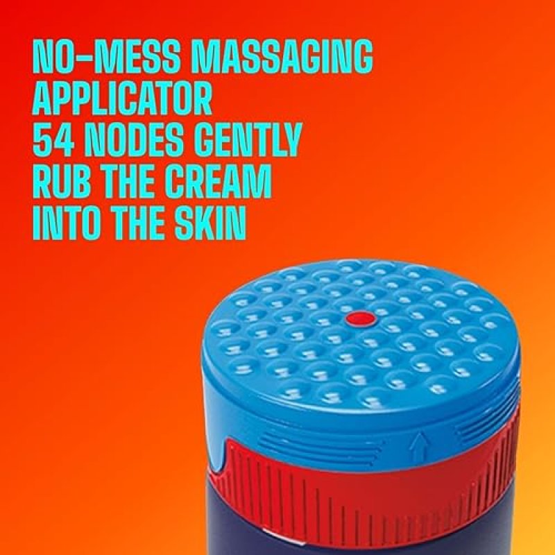 ICY HOT PRO 3 OZ PAIN RELIEF CREAM WITH MENTHOL CAMPHOR - NO-MESS MASSAGING APPLICATOR
