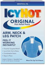 ICY HOT ORIGINAL PAIN RELIEF PATCHES, SMALL 5 COUNT TARGETED RELIEF FOR ARM, NECK LEG