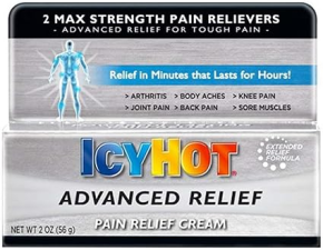 ICY HOT ADVANCED RELIEF PAIN RELIEF CREAM FAST-ACTING MUSCLE JOINT PAIN TREATMENT