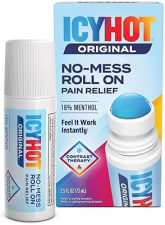 ICY HOT ORIGINAL MEDICATED PAIN RELIEF LIQUID 2.5 OZ WITH NO MESS APPLICATOR FOR FAST RELIEF