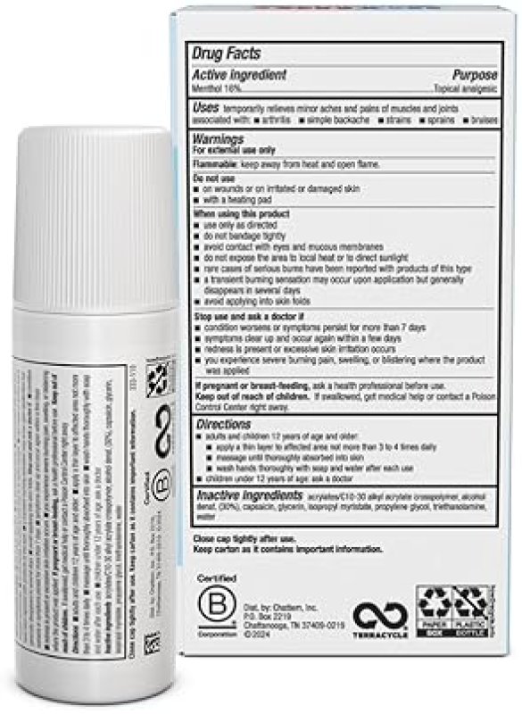 ICY HOT ORIGINAL MEDICATED PAIN RELIEF LIQUID 2.5 OZ WITH NO MESS APPLICATOR FOR FAST RELIEF