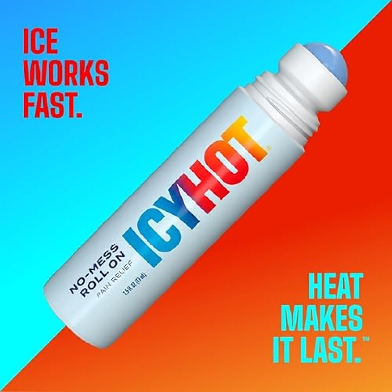 ICY HOT ORIGINAL MEDICATED PAIN RELIEF LIQUID 2.5 OZ WITH NO MESS APPLICATOR FOR FAST RELIEF