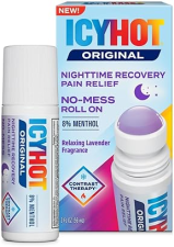 ICY HOT NIGHTTIME ROLL-ON PAIN RELIEF 8 MENTHOL WITH LAVENDER SCENT, 2 OZ NO MESS
