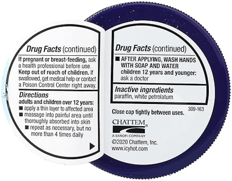 ICY HOT ORIGINAL PAIN RELIEF BALM 3.5 OZ PACK OF 4 FOR MUSCLE JOINT PAIN THERAPY