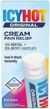ICY HOT ORIGINAL PAIN RELIEF CREAM 3 OZ FAST-ACTING MUSCLE JOINT PAIN RELIEF CREAM