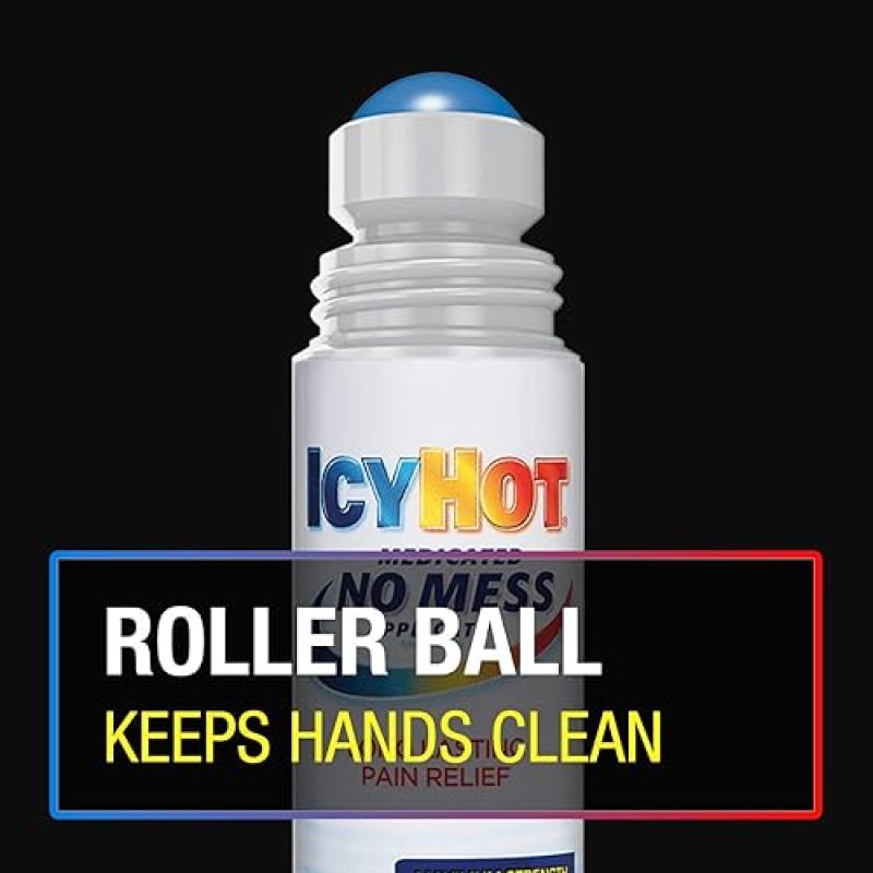 ICY HOT ORIGINAL MEDICATED PAIN RELIEF LIQUID 2.5 OZ WITH NO MESS APPLICATOR, PACK OF 2