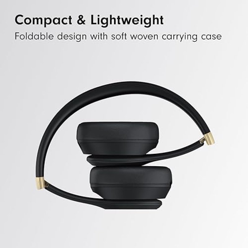 BEATS SOLO 4 WIRELESS BLUETOOTH ON-EAR HEADPHONES, BLACK GOLD, 50H BATTERY, APPLE ANDROID