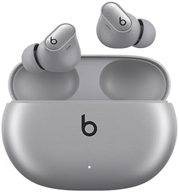 BEATS STUDIO BUDS TRUE WIRELESS NOISE CANCELLING EARBUDS, SWEAT-RESISTANT, MIC, COSMIC SILVER