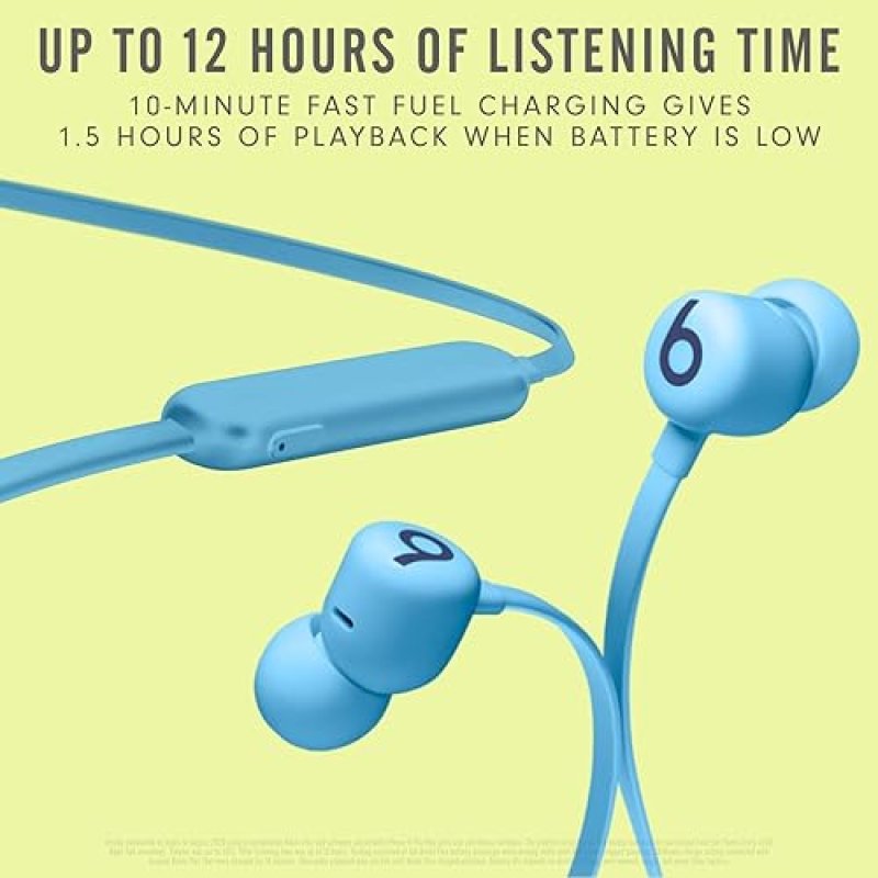 BEATS FLEX WIRELESS EARBUDS WITH APPLE W1 CHIP, MAGNETIC, BLUETOOTH 5.0, 12H PLAYTIME - FLAME BLUE