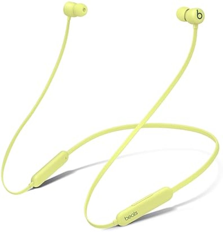 BEATS FLEX WIRELESS EARBUDS WITH APPLE W1 CHIP, MAGNETIC, BLUETOOTH 5.0, 12H PLAYTIME - YUZU YELLOW