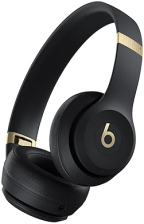 BEATS SOLO 4 WIRELESS BLUETOOTH HEADPHONES ON-EAR, APPLE ANDROID, 50H BATTERY, BLACK GOLD