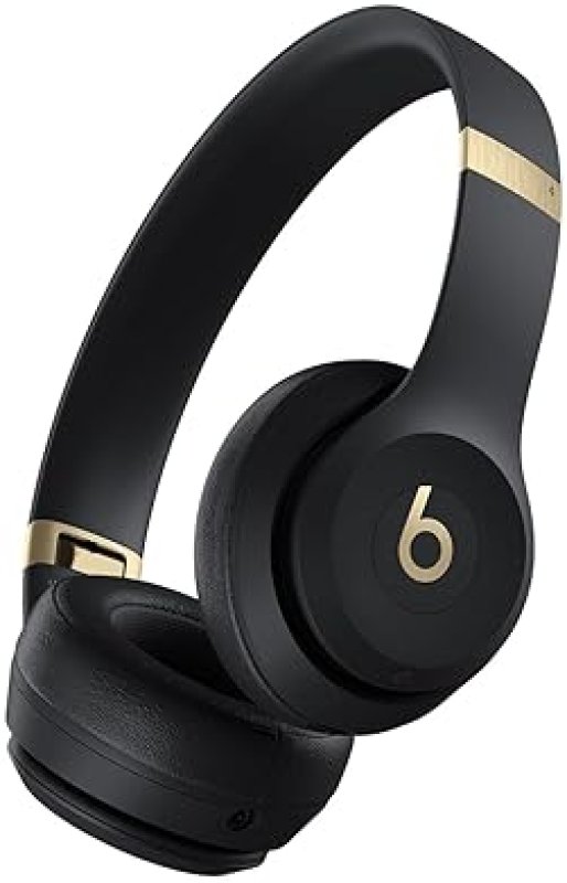 BEATS SOLO 4 WIRELESS BLUETOOTH HEADPHONES ON-EAR, APPLE ANDROID, 50H BATTERY, BLACK GOLD