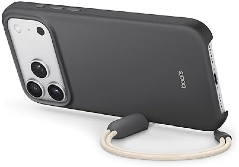 BEATS IPHONE 17 PRO MAX CASE WITH MAGSAFE, KICKSTAND, CAMERA CONTROL LANYARD GRANITE GRAY