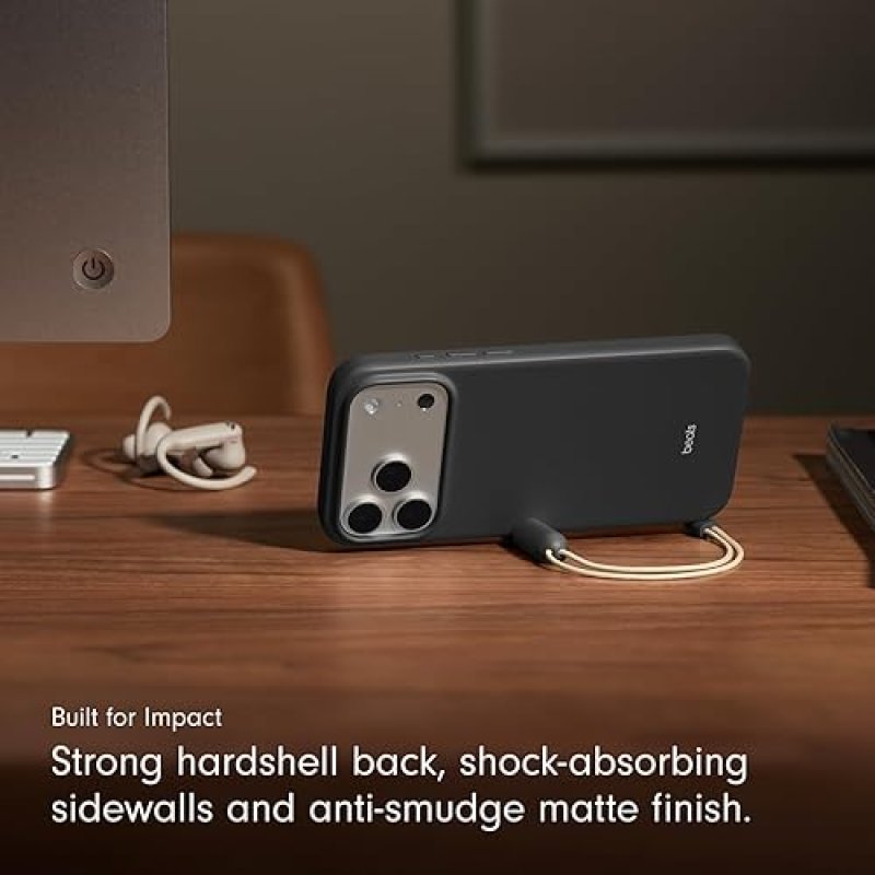 BEATS IPHONE 17 PRO MAX CASE WITH MAGSAFE, KICKSTAND, CAMERA CONTROL LANYARD GRANITE GRAY