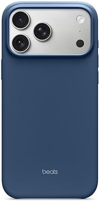 BEATS IPHONE 17 PRO MAX CASE WITH MAGSAFE CAMERA CONTROL, MATTE BEDROCK BLUE, MICROFIBER LINING