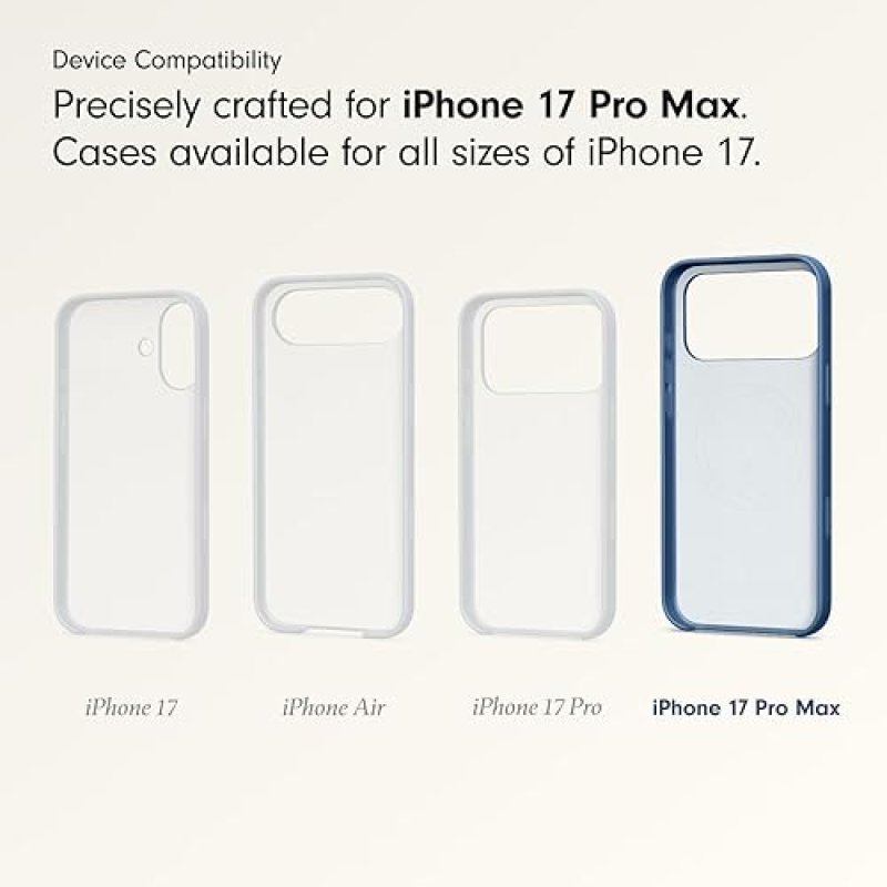 BEATS IPHONE 17 PRO MAX CASE WITH MAGSAFE CAMERA CONTROL, MATTE BEDROCK BLUE, MICROFIBER LINING