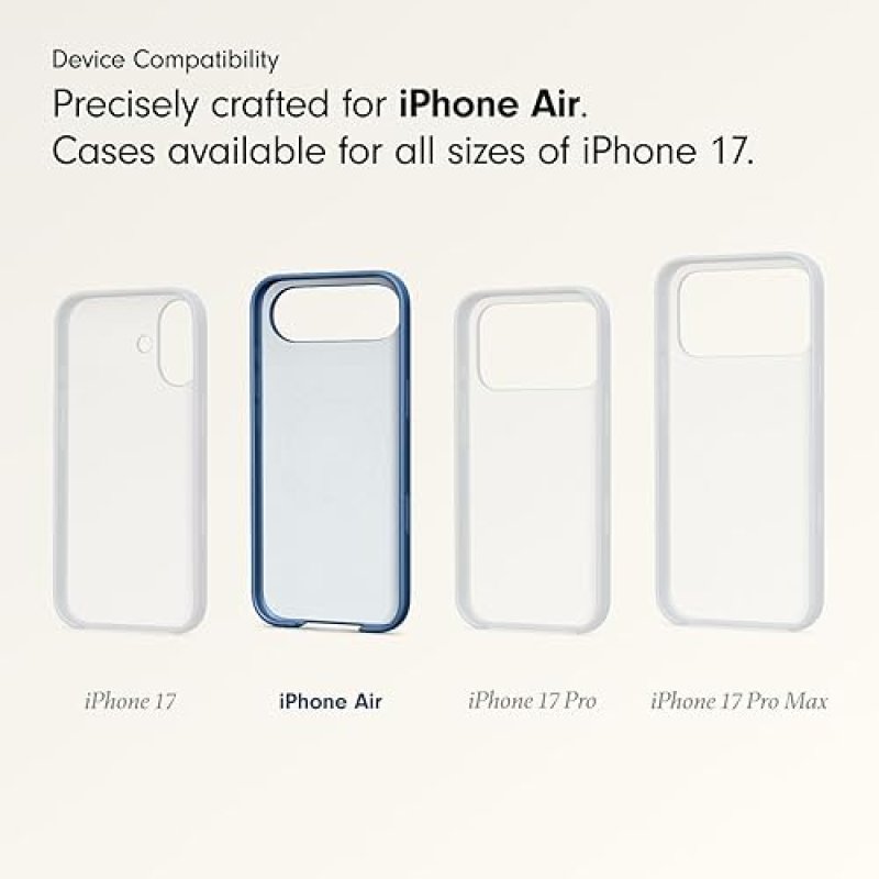 BEATS AIRCASE FOR IPHONE WITH MAGSAFE CAMERA CONTROL, MATTE BEDROCK BLUE, MICROFIBER LINING