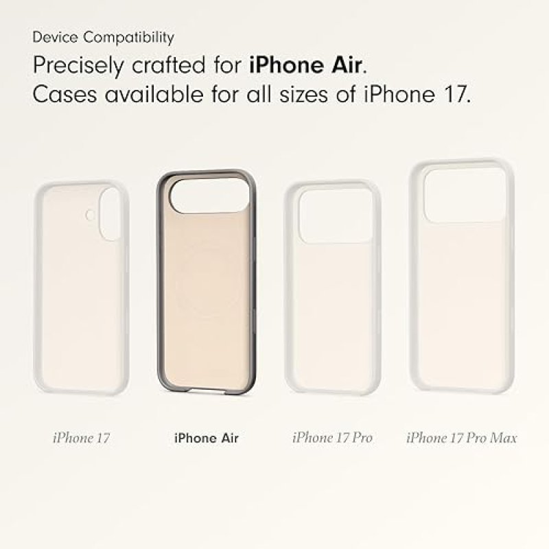 BEATS GRANITE GRAY IPHONE AIR CASE WITH MAGSAFE, CAMERA CONTROL, MATTE FINISH MICROFIBER LINING