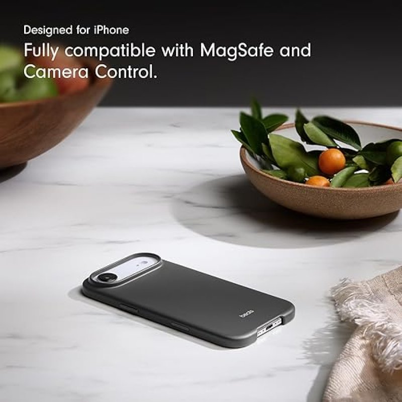 BEATS GRANITE GRAY IPHONE AIR CASE WITH MAGSAFE, CAMERA CONTROL, MATTE FINISH MICROFIBER LINING