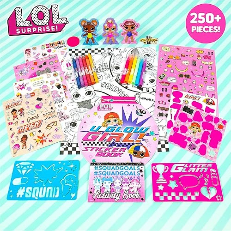 L.O.L. SURPRISE! STYLIN STUDIO DIY ACTIVITY BOOK WITH 250 ACCESSORIES PAPER DOLLS ART SET